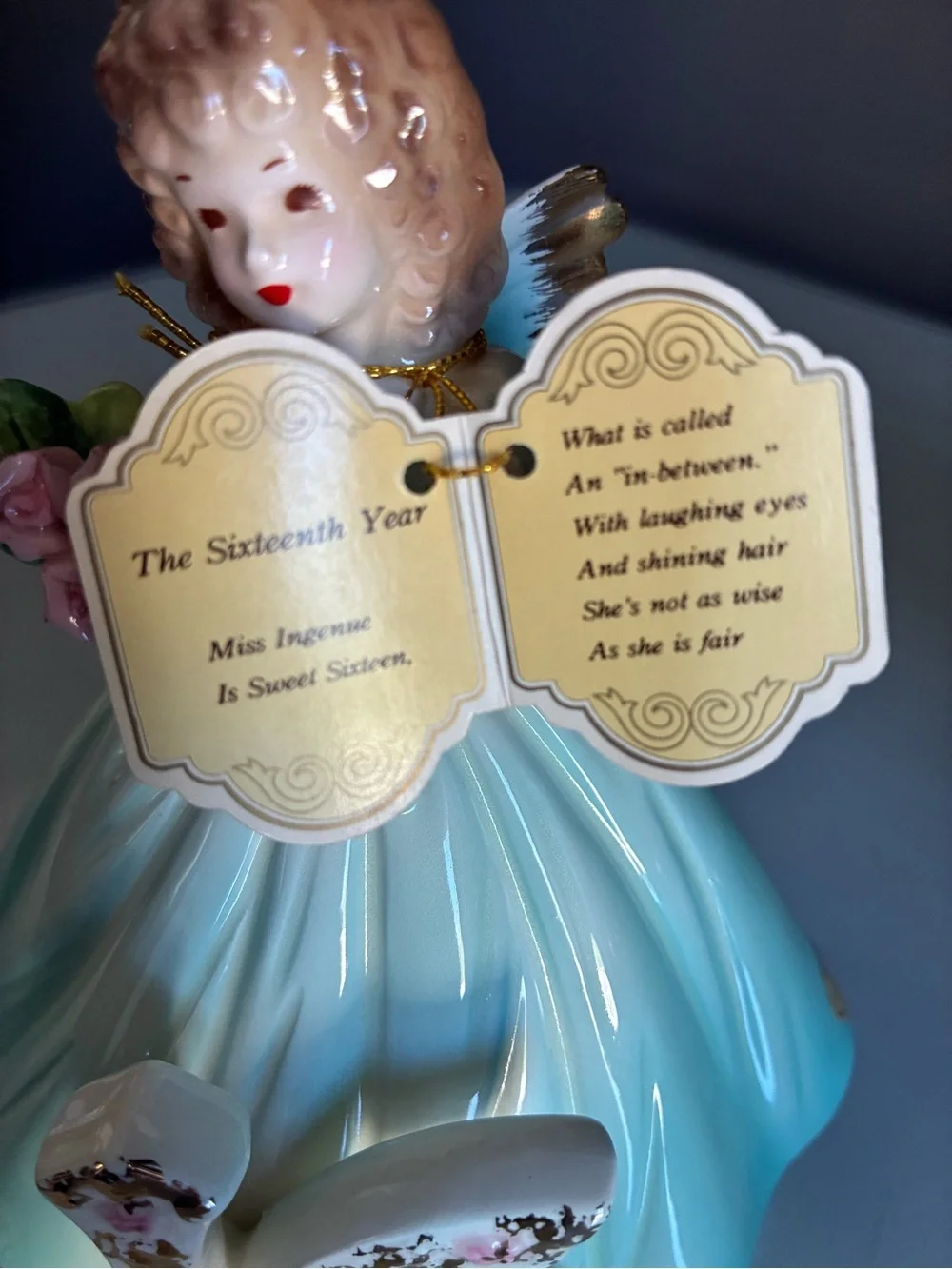 Vintage Flawed Josef Originals Birthday Girl Angel Fairy Number 16